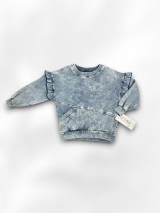 ✨ Nie je rifľová, ale vyzerá tak! ✨ Naša dievčenská mikina v imitácii rifloviny si získa srdce každej malej parádnice 💙...