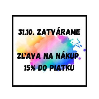 📣 ZLATÍČKA OBCHODÍK – VEĽKÁ ZĽAVA NA ROZLÚČKU! 💛 Milí moji, náš kamenný obchodík zatvárame 31. 10. 🕯️ A preto som si pre...